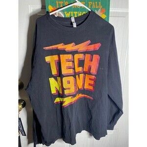 Techn9ve ‎ Tshirt long sleevehirt Black size 2xl